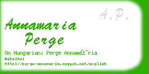 annamaria perge business card